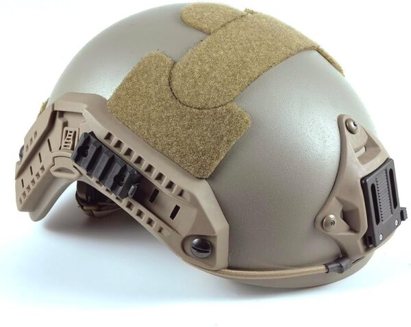 Adjustable Maritime 10 Level of Kevlar Fibre Protective Helmet Tan DE - Image 2
