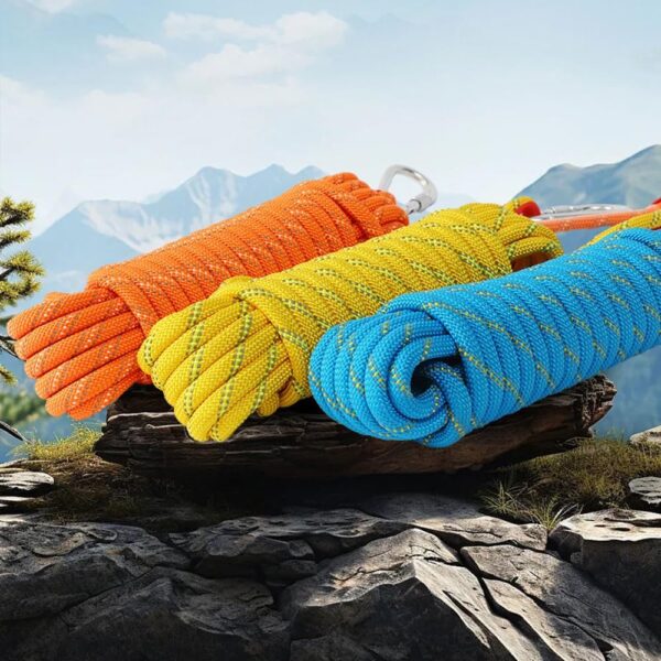 8/10/12mm x 5/10/20/30meter Static Rope Climbing Rope Marine Rope Anchor Rope Boat Rope Rappelling Rope Float Rope Tree Swing Rope Reflective - Image 2