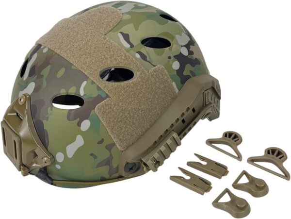 Tactical Airsoft Adjustable Fast Protective Helmet PJ NVG Mount for Tactical Airsoft Paintball - Image 2