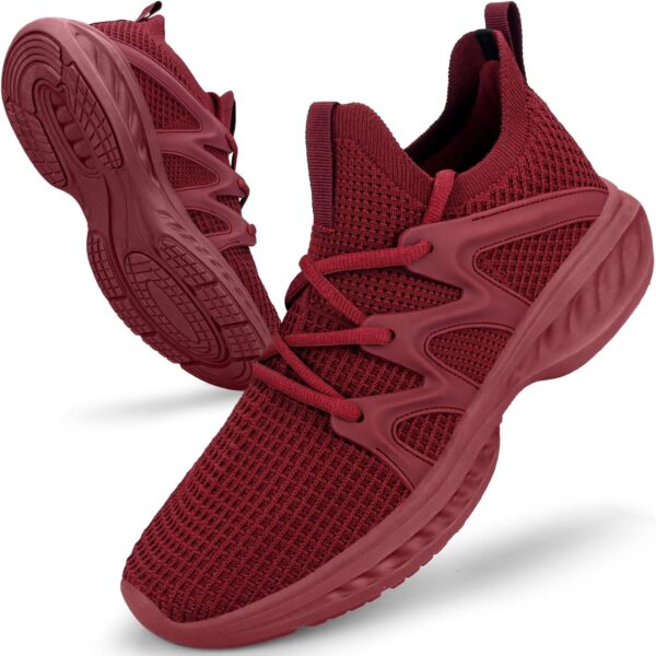 Men's Slip on Walking Shoes Lightweight Breathable Non Slip Running Shoes Athletic Gym Tennis Shoes Sneakers for Men - Image 2