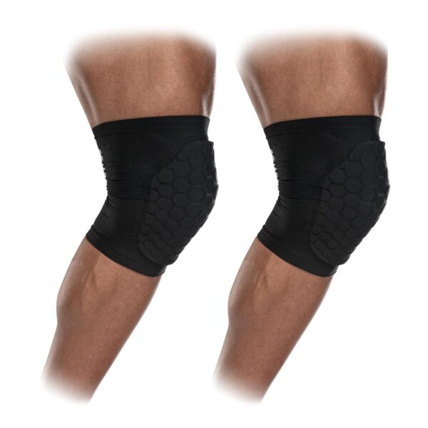 Pads for Knees, Elbows & Shins, Moisture Wicking with  Technology, Black, Adult, L