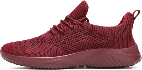 Mens Slip-on Tennis Shoes Walking Running Sneakers Lightweight Breathable Casual Soft Sole Mesh Work Gym Trainers - Image 2